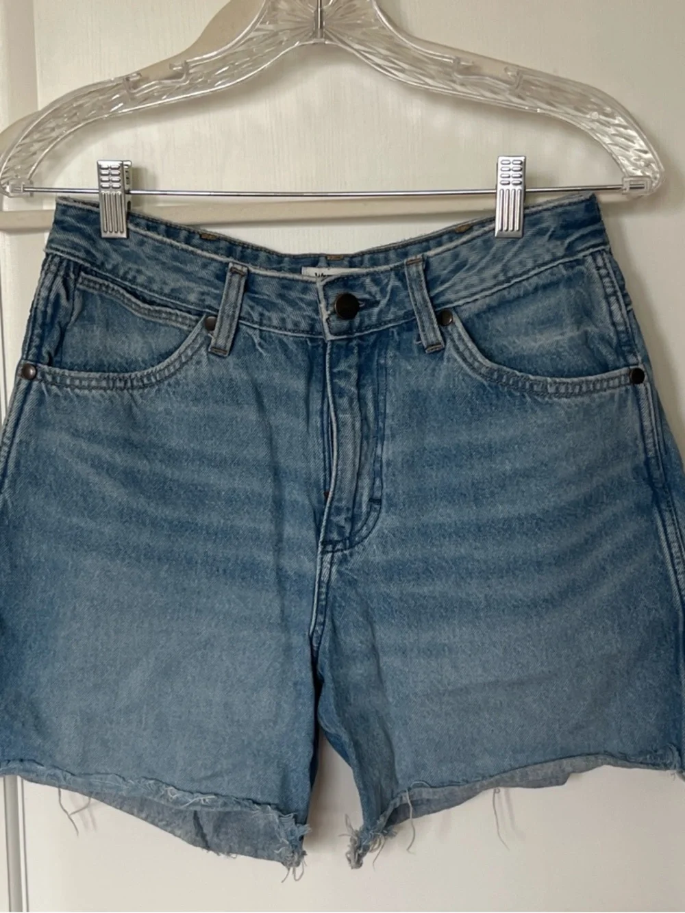 Wrangler Light Blue Denim Jean Shorts - Picture 3 of 4